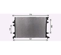 AVA Coolant Radiator VN2415 for VW BEETLE (2011) 1.4 TSI BLUEMOTION etc