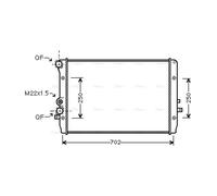 AVA COOLING SYSTEMS VNA2193 Engine radiator