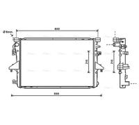 PRASCO VNA2317 Engine radiator