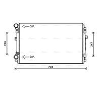 AVA COOLING SYSTEMS VNA2338 Engine radiator