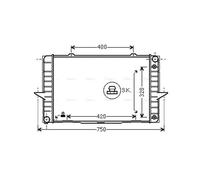 AVA COOLING SYSTEMS VO2092 Engine radiator