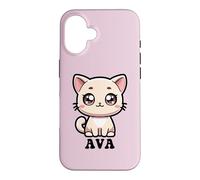 Ava Cute Kitty Cat Design for Girls Name Ava Case for iPhone 16