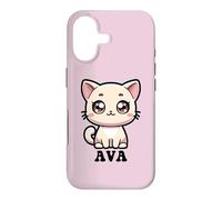 Ava Cute Kitty Cat Design for Girls Name Ava Case for iPhone 17