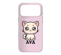 Ava Cute Kitty Cat Design for Girls Name Ava Case for iPhone 17 Pro Max
