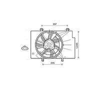 AVA Engine Cooling Fan 12V Voltage Fits Ford B-Max Ecosport Fiesta FD7559