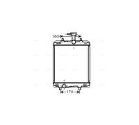 PRASCO TOA2360 Engine radiator