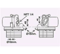 AVA Engine Oil Cooler for FORD TRANSIT 260 (2006) 2.2 TDCI