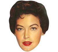 Ava Gardner (Lipstick) Celebrity Mask, Flat Card Face, Fancy Dress Mask
