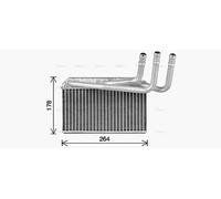 AVA Heater Core BW6599 for BMW X5 Seriess E70 (2007) X5 3.0