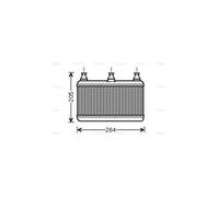AVA Heater Core BWA6341 for BMW 5 Seriess E60 (2004) 520D 2.0 TD