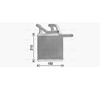 AVA Cabin Heater Core DN6466 for NISSAN QASHQAI (2007) 1.6 CVTC etc