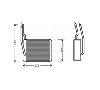 AVA Heater Core FD6272 for FORD FOCUS (1999) 2.0 ST170 etc