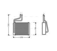 AVA Heater Core FD6286 for Ford Cougar (1999) 2.5