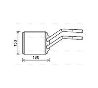 AVA COOLING SYSTEMS FD6614 Heater matrix