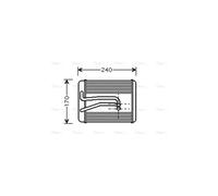 AVA Heater Core HY6119 for HYUNDAI GRANDEUR (1999) 2.5 etc