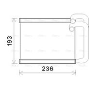 AVA COOLING SYSTEMS HY6391 Heater matrix