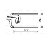AVA COOLING SYSTEMS JE6070 Heater matrix