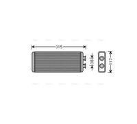 HEAT EXCHANGER INTERIOR HEATING JR6055 FOR DAIMLER JAGUAR Vanden/Plas XJ XK/8