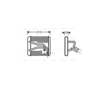 AVA Heater Core KA6049 for KIA SEPHIA (1998) 1.5 etc