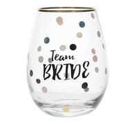 Creative Tops 5233320 Ava & I 'Team Bride' Decorated Stemless Wine Glass, 590 ml (21 fl oz)