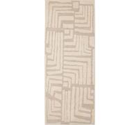 Ava Illusion Rug - Cream Abstract - 80X200 cm
