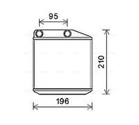 AVA Interior Heating Heat Exchanger Fits Fiat Alfa Romeo Opel Vauxhall FTA6313