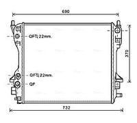 AVA JR2049 Cooling Radiator
