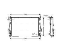 AVA JRA2037 Cooling Radiator