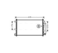 AVA MZA5238D Cooling Condenser