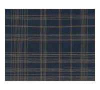 Ava New York Metropolitan Stories Navy Metallic Gold Stripe Vinyl Wallpaper