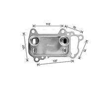 Engine Oil Cooler BW3622 AVA 11427802113 7802113