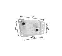 AVA Oil Cooler CN3327 for PEUGEOT 3008 (2009) 2.0 BLUEHDI/HDI etc