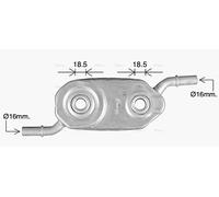AVA Oil cooler CN3336 for CITROËN JUMPER (2002) 2.8 HDI etc