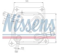 AVA Oil Cooler DN3542 for NISSAN QASHQAI (2007) 1.6 CVTC etc