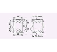 PRASCO FD3625 Engine oil cooler