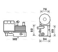 AVA FD3598H Cooling Oil cooler