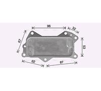 AVA Oil cooler JE3079 for JEEP GRAND CHEROKEE (2010) 3.6 VVT etc