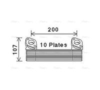 AVA Oil cooler MN3091 for MAN F2000 (1995) F2000 18.273 etc