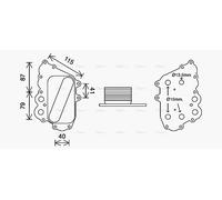 PRASCO MS3713 Engine oil cooler