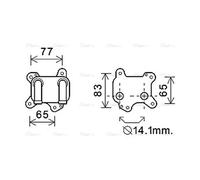 PRASCO OL3581 Engine oil cooler