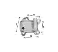 AVA Oil Cooler OL3716 for OPEL CORSA (2001) 1.7 CDTI etc