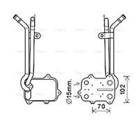 AVA COOLING SYSTEMS VN3389 Engine oil cooler