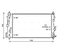 PRASCO OL2546 Engine radiator