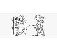 AVA OL3684H Cooling Oil cooler