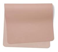 AVA + Oliver Vegan Leather Baby Changing Mat - Multipurpose Portable Wipeable Diaper Pad - Foldable for Travel (16 x 30 in) (Pink Sand)