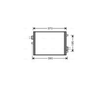 AVA Aircon Condenser PRA5052 for Porsche 911 (1998) 3.4 Carrera
