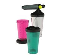 AVA Premium Foam Cannon Kit, Includes AVA Premium Foam Cannon P30-P80, 2x lids, 3x 1L Beakers In Clear, Magenta and Pine Green, Compatible with AVA & Karcher K2-K7 Pressure Washers