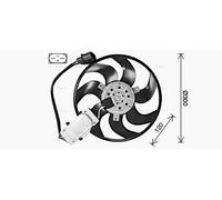 AVA Radiator Cooling Fan AI7529 for VW TOUAREG (2003) 2.5 TDI etc