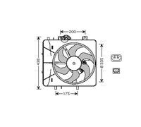 PRASCO CN7527 Fan, radiator