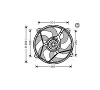 AVA COOLING SYSTEMS CN7530 Fan, radiator
